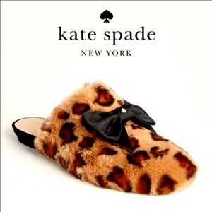 🌸KATE SPADE🌸Jocelyn Faux Fur Slippers Size 7 NWT
